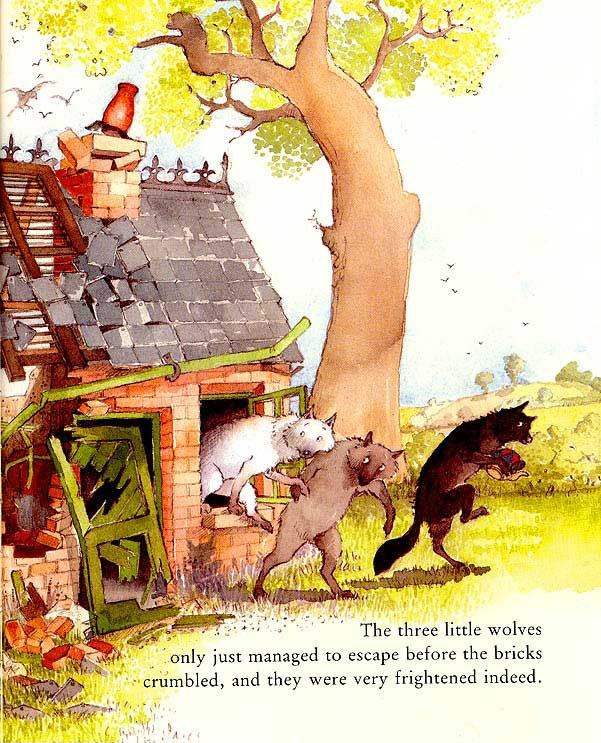 The Three Little Wolves and the Big Bad Pig(三只小狼和大坏猪) (10),绘本,绘本故事,绘本阅读,故事书,童书,图画书,课外阅读